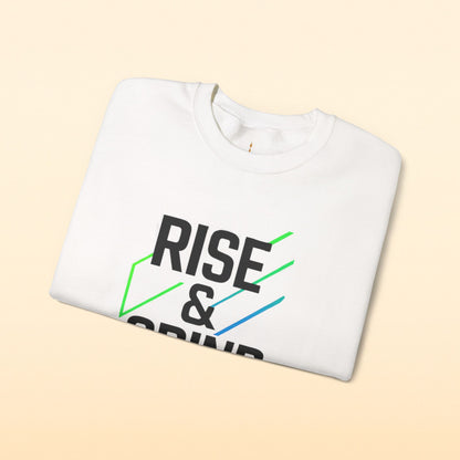 Rise & Grind Motivation Sweatshirt | Wake. Work. Win.